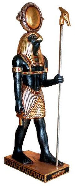 Egyptian Falcon god Horus Statue Large